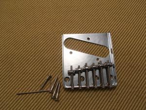 TB-0033-010 Chrome Vintage Style 6-Saddle Bridge for Tele Telecaster